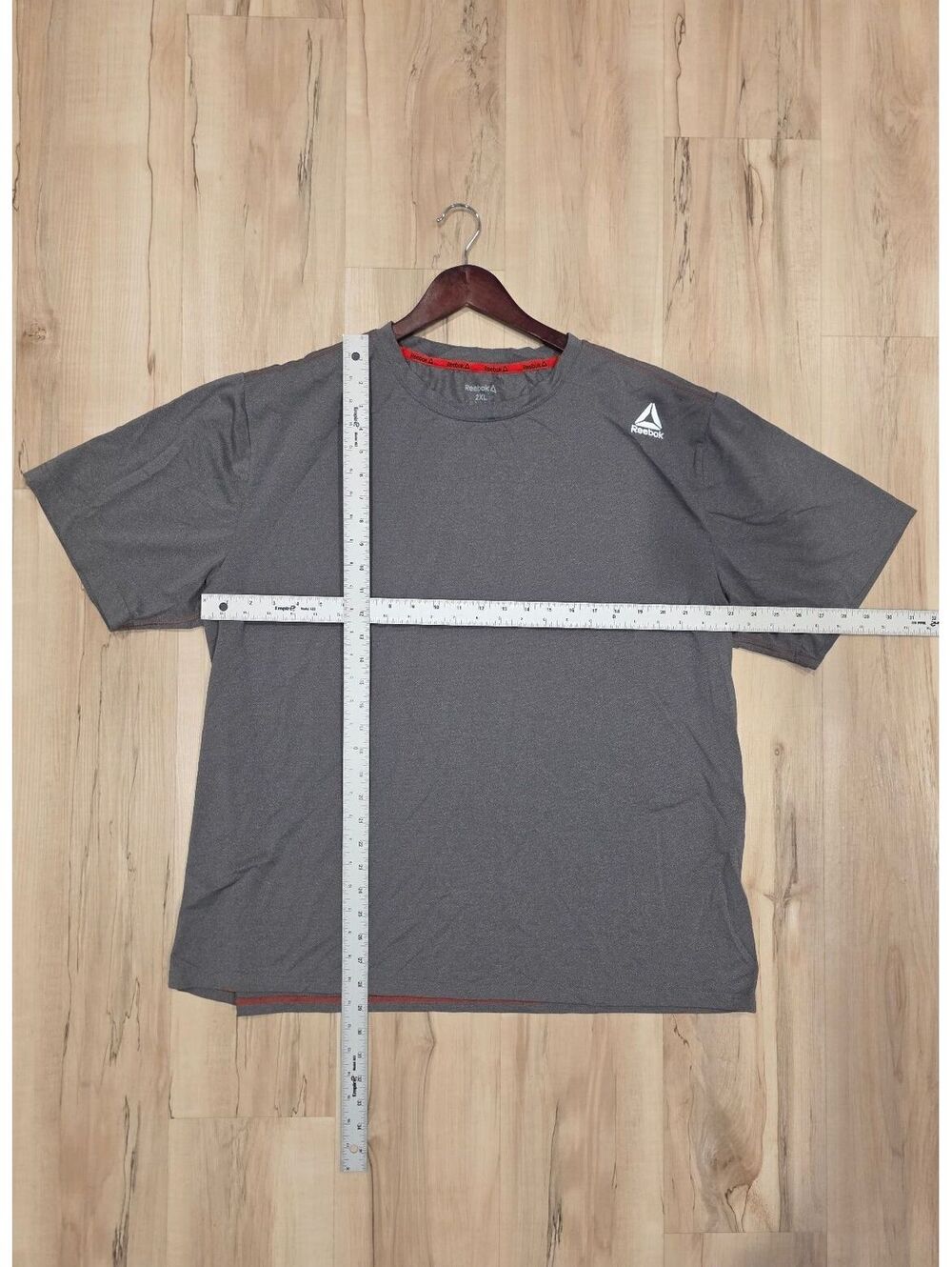 Reebok Men's 2XL Gray Performance T-Shirt - Picture 4 of 6